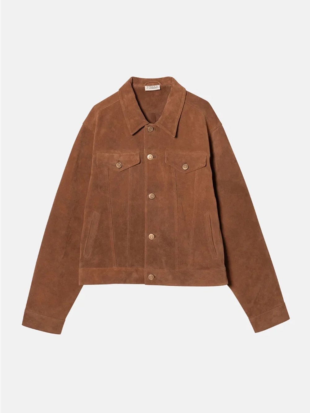 Elwood  Men's Brown Suede Button-Up Jacket size L